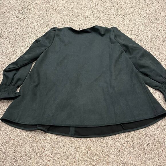TUCKERNUCK Malachite Suede Easton Blouse Size Medium - Picture 7 of 10